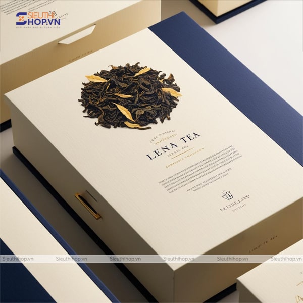 In hộp giấy đựng trà