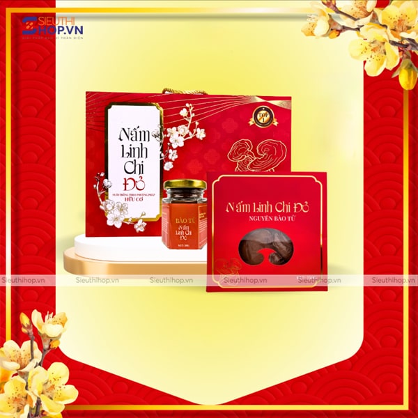 In hộp giấy đựng nấm linh chi