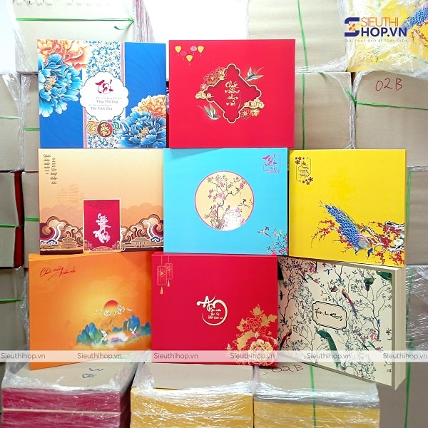 In hộp đựng quà tết sẵn 2023