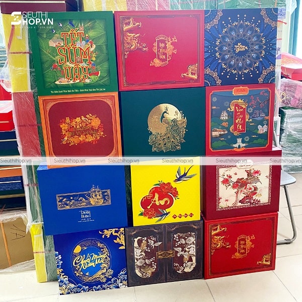 In vỏ hộp đựng quà tết sẵn 2024